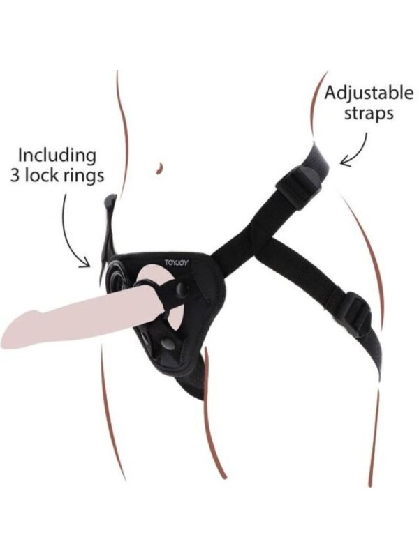 GET REAL - STRAP-ON HARNÉS NEGRO