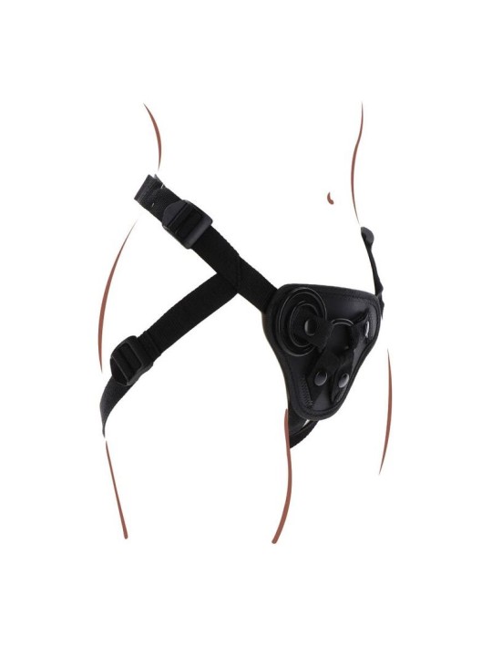 GET REAL - STRAP-ON HARNAS ZWART