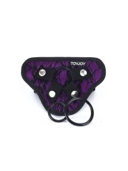 GET REAL - STRAP-ON LACE HARNÉS MORADO