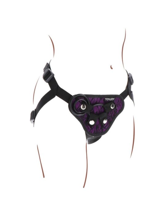 GET REAL - STRAP-ON LACE HARNÉS MORADO