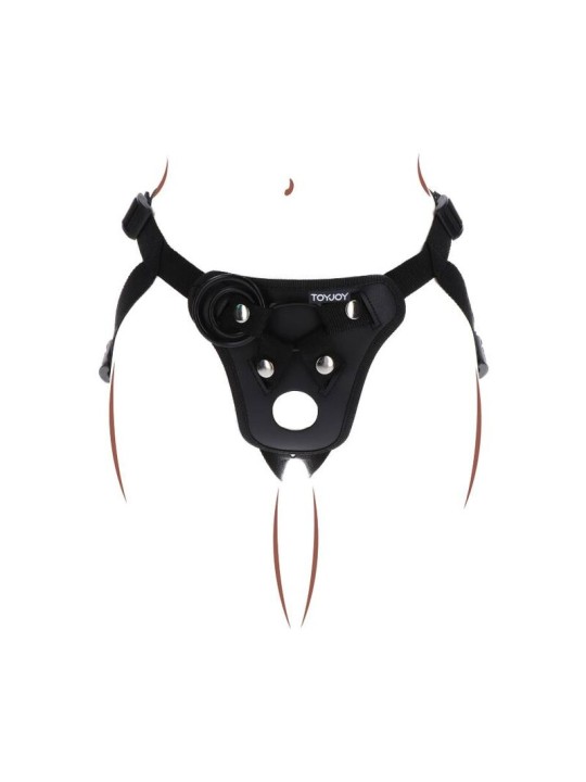 GET REAL - STRAP-ON-VERGNÜGUNGSGESCHIRR SCHWARZ