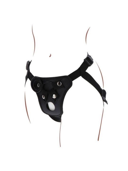 GET REAL - ARNÊS DE PRAZER STRAP-ON PRETO