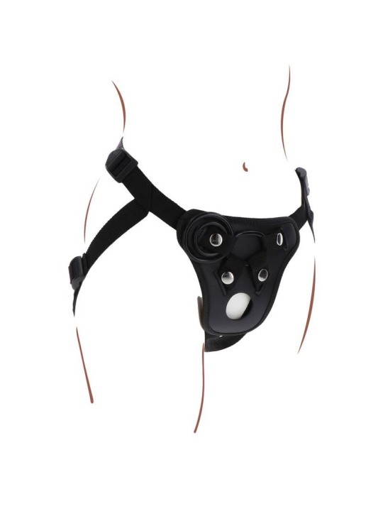 GET REAL - STRAP-ON-VERGNÜGUNGSGESCHIRR SCHWARZ