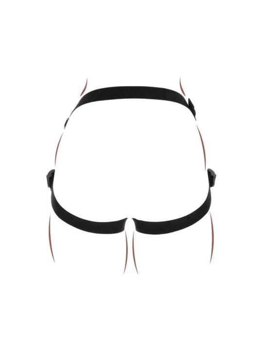 GET REAL - STRAP-ON PLEASURE HARNÉS NEGRO