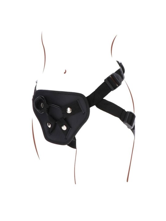 GET REAL - STRAP-ON DELUXE HARNESS BLACK