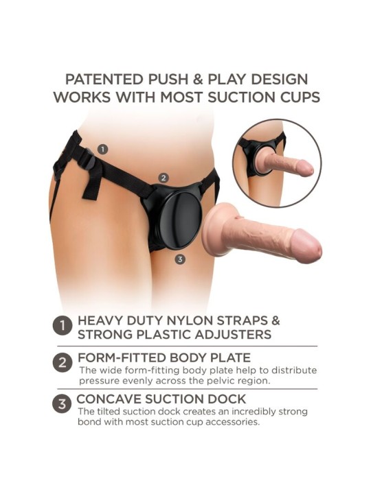 KING COCK - ELITE VERSTELLBARES GURT MIT DILDO 15.2 CM FÜR ANFNGER