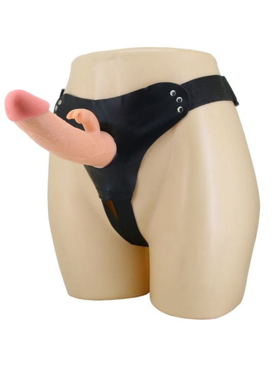 PRETTY LOVE - MAVIS HARNESS UNIVERSAL BRIEFS WITH DILDO 19 CM NATURAL
