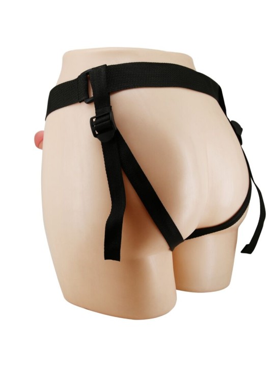PRETTY LOVE - MAVIS HARNESS UNIVERSAL BRIEFS WITH DILDO 19 CM NATURAL