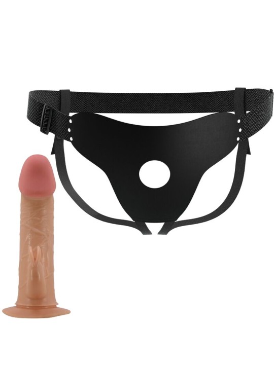 PRETTY LOVE - MAVIS HARNESS UNIVERSAL BRIEFS WITH DILDO 19 CM NATURAL