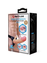 PRETTY LOVE - MAVIS HARNAIS CULOTTE UNIVERSELLE AVEC GODE 19 CM NATURE