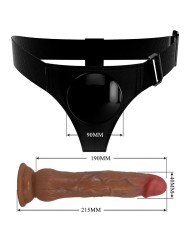 PRETTY LOVE - KYTON HARNAS SLIP UNIVERSEEL MET SPUITENDE DILDO 19 CM M
