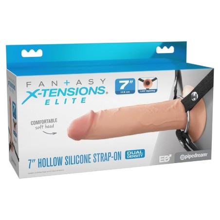FANTASY X-TENSIONS ELITE - 17,8 CM HOLLE SILICONEN STRAP-ON