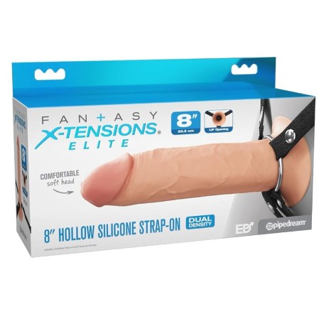 FANTASY X-TENSIONS ELITE - 20,3 CM HOLLE SILICONEN STRAP-ON