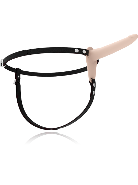 FETISH SUBMISSIVE HARNESS - VIBRATEUR SILICONE FLESH 15 CM