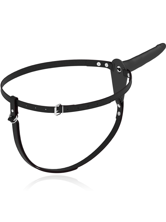 FETISH SUBMISSIVE HARNESS - VIBRADOR SILICONE PRETO 15 CM