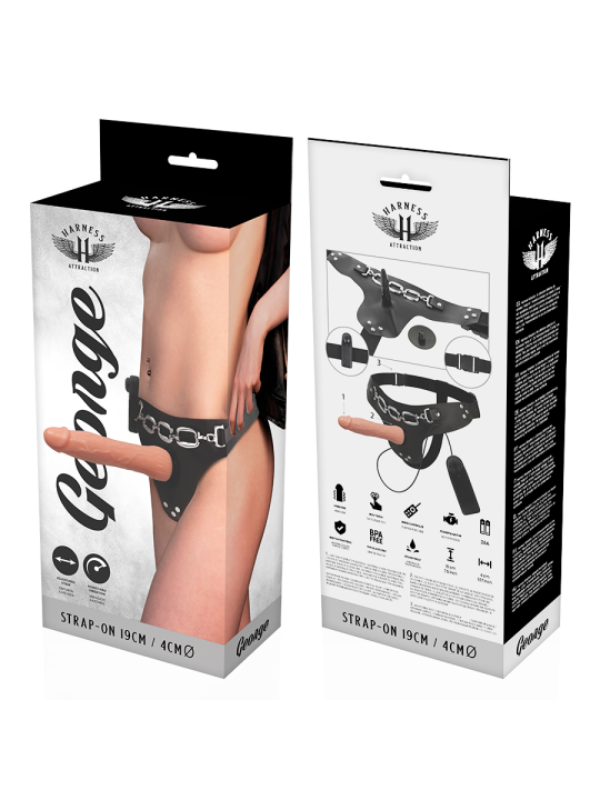 HARNESS ATTRACTION - RNES GEORGE REALISTISCHE VIBRATOR 19 CM -OF- 4 CM