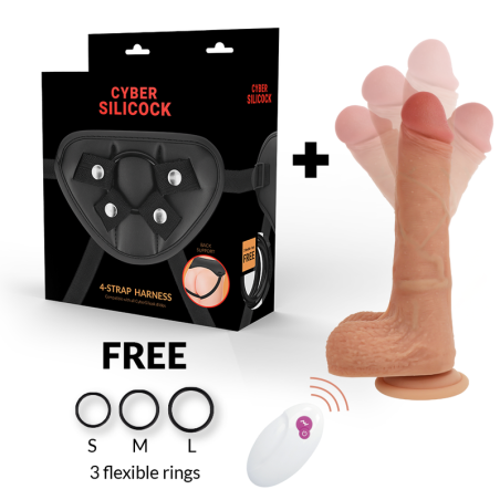 CYBER SILICOCK - VLOEIBARE SILICONEN HARNAS MR RICK AFSTANDSBEDIENING