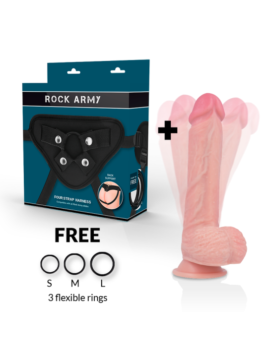 ROCKARMY - ARNES + HAWK ROTADOR Y VIBRADOR 22 CM -O- 4.6 CM