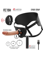 FETISH SUBMISSIVE CYBER STRAP - HARNESS WITH DILDO AND BULLET REMOTE C
