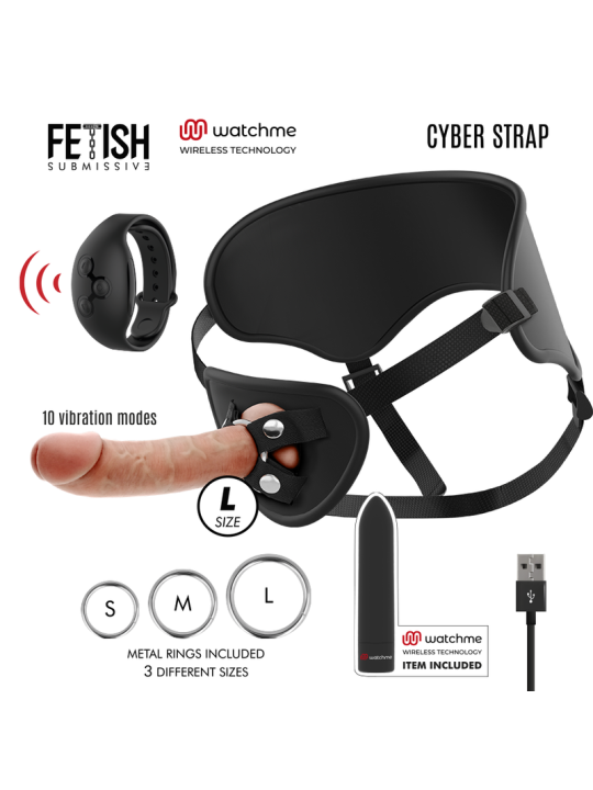 FETISH SUBMISSIVE CYBER STRAP - IMBRAGATURA CON DILDO E TELECOMANDO BU