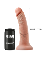 FETISH SUBMISSIVE CYBER STRAP - HARNESS WITH DILDO AND BULLET REMOTE C