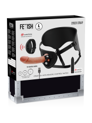 FETISH SUBMISSIVE CYBER STRAP - HARNESS WITH DILDO AND BULLET REMOTE C