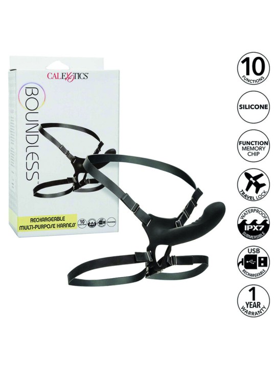 CALEXOTICS - GRENZELOZE, OPLAADBARE MULTI-POSITIE HARNAS