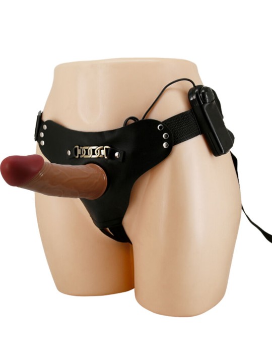 PRETTY LOVE - STARKS SLIP HARNAIS DILDO VIBRANT MULTI-VITESSES 17,5 CM