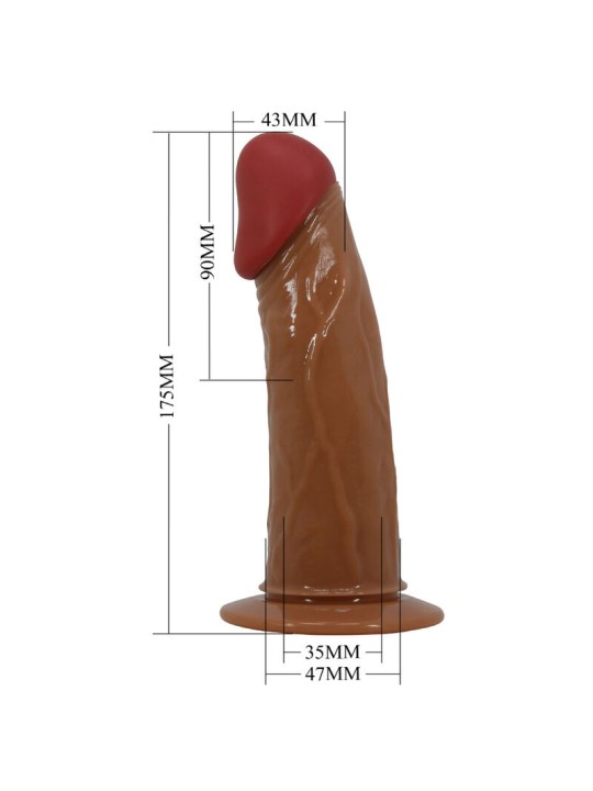 PRETTY LOVE - STARKS HARNESS BRIEFS MULTI-SPEED VIBRATIE DILDO 17,5 CM