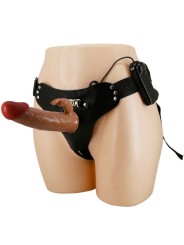 PRETTY LOVE - MARION HARNESS SLIP UNIVERSEEL MET VIBRERENDE DILDO 19 C