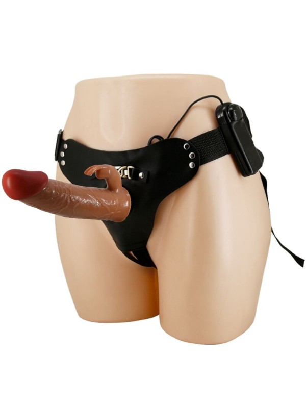 PRETTY LOVE - MARION HARNESS BRIEFS UNIVERSAL CON DILDO VIBRACIÓN 19 C