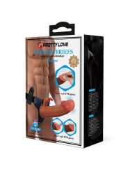 PRETTY LOVE - MARION HARNESS BRIEFS UNIVERSAL CON DILDO VIBRACIÓN 19 C