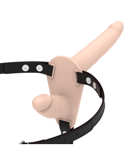 FETISH SUBMISSIVE HARNESS - DOPPELTE PENETRATION, FLEISCH
