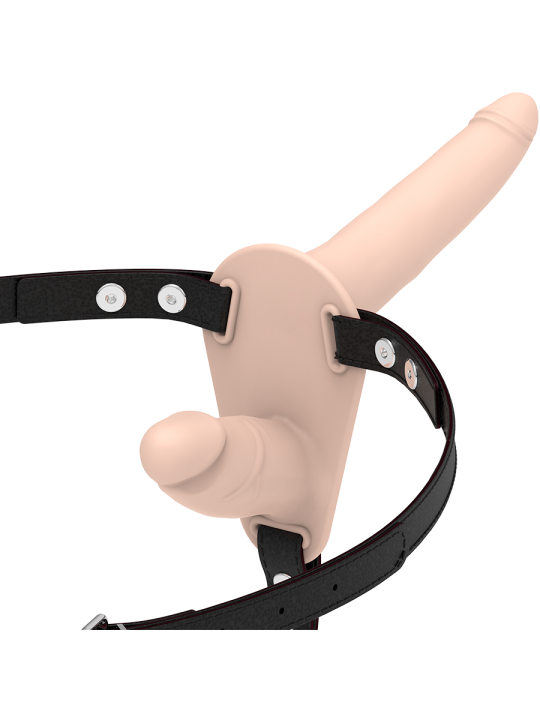 FETISH SUBMISSIVE HARNESS - DOPPELTE PENETRATION, FLEISCH