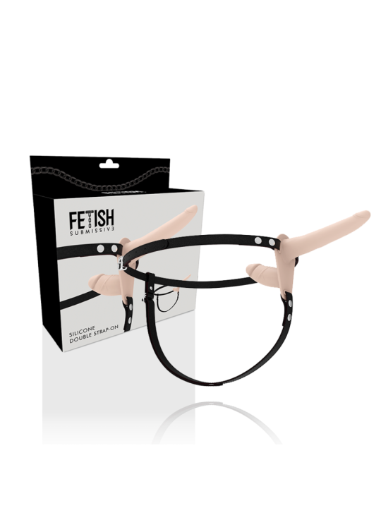 FETISH SUBMISSIVE HARNESS - DOPPELTE PENETRATION, FLEISCH