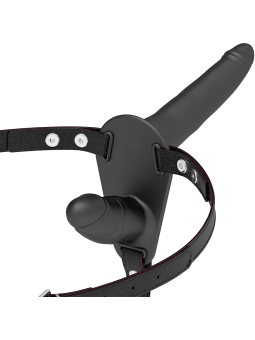 FETISH SUBMISSIVE HARNESS - DUBBELE PENETRATIE ZWART