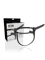 FETISH SUBMISSIVE HARNESS - DOBLE PENETRACIÓN NEGRO