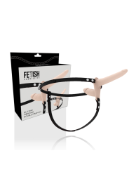 FETISH SUBMISSIVE HARNESS - DOUBLE PENETRATION FLESH UP VIBRATOR