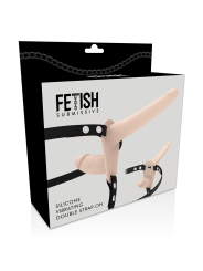 FETISH SUBMISSIVE HARNESS - DOUBLE PENETRATION FLESH UP VIBRATOR