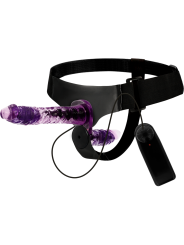 HARNESS ATTRACTION - RODNEY DOBLE PENETRACIÓN VIBRADOR 18 CM -O- 3.5 C