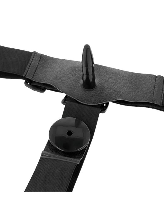 HARNESS ATTRACTION - RODNEY DOUBLE PENETRACI N VIBRATOR 18 CM -O- 3.5 