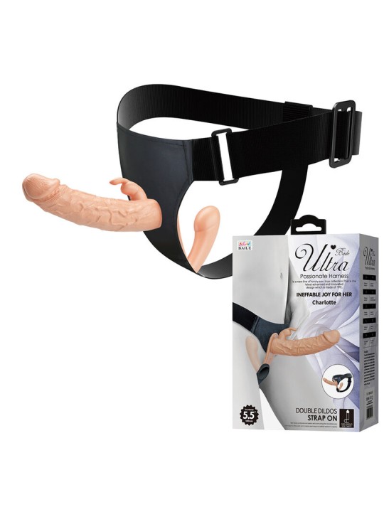BAILE - CHARLOTTE HOLLOW DOUBLE PENETRATION STRAP-ON FLESH