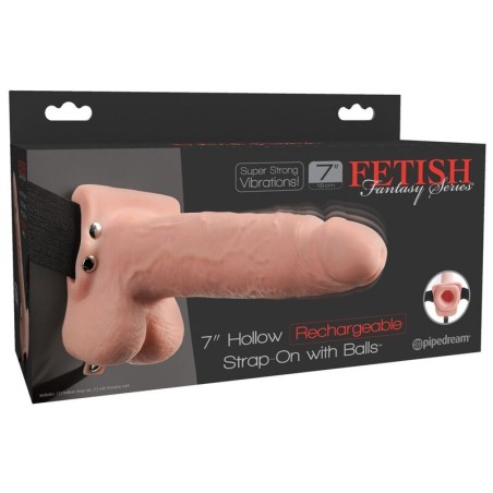 FETISH FANTASY SERIES - GODEMICHET VIBRANT Creux RÉALISTE AVEC BOULES 