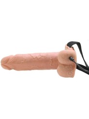 FETISH FANTASY SERIES - STRAP-ON VIBRATÓRIO REALISTA COM BOLAS 17,8 CM