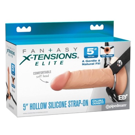 FANTASY X-TENSIONS - ELITE REALISTISCHE HOLLE STRAP-ON 12,7 CM