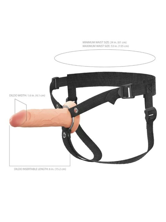 FANTASY X-TENSIONS ELITE - STRAP-ON IN SILICONE CAVO DA 15,2 CM