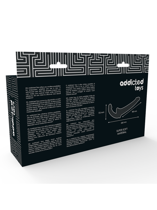 ADDICTED TOYS - DILDO WITH RNA S WITHOUT SUBJECTION BLACK