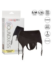 CALEXOTICS - BOUNDLESS THONG MIT GARTER L/XL