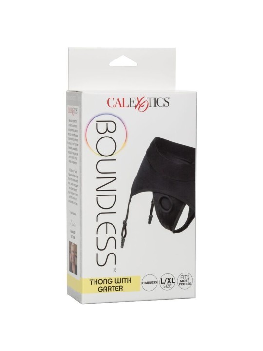 CALEXOTICS - BOUNDLESS STRING AVEC JARRETIÈRE L/XL