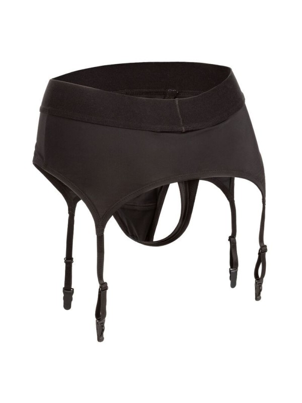CALEXOTICS - BOUNDLESS THONG WITH GARTER S/M
